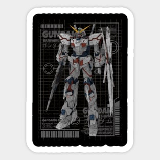 RX-0 Unicorn Gundam Sticker